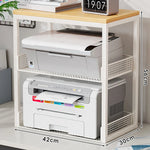 Printer Stand Two-Tier Mesh Compact Organizer