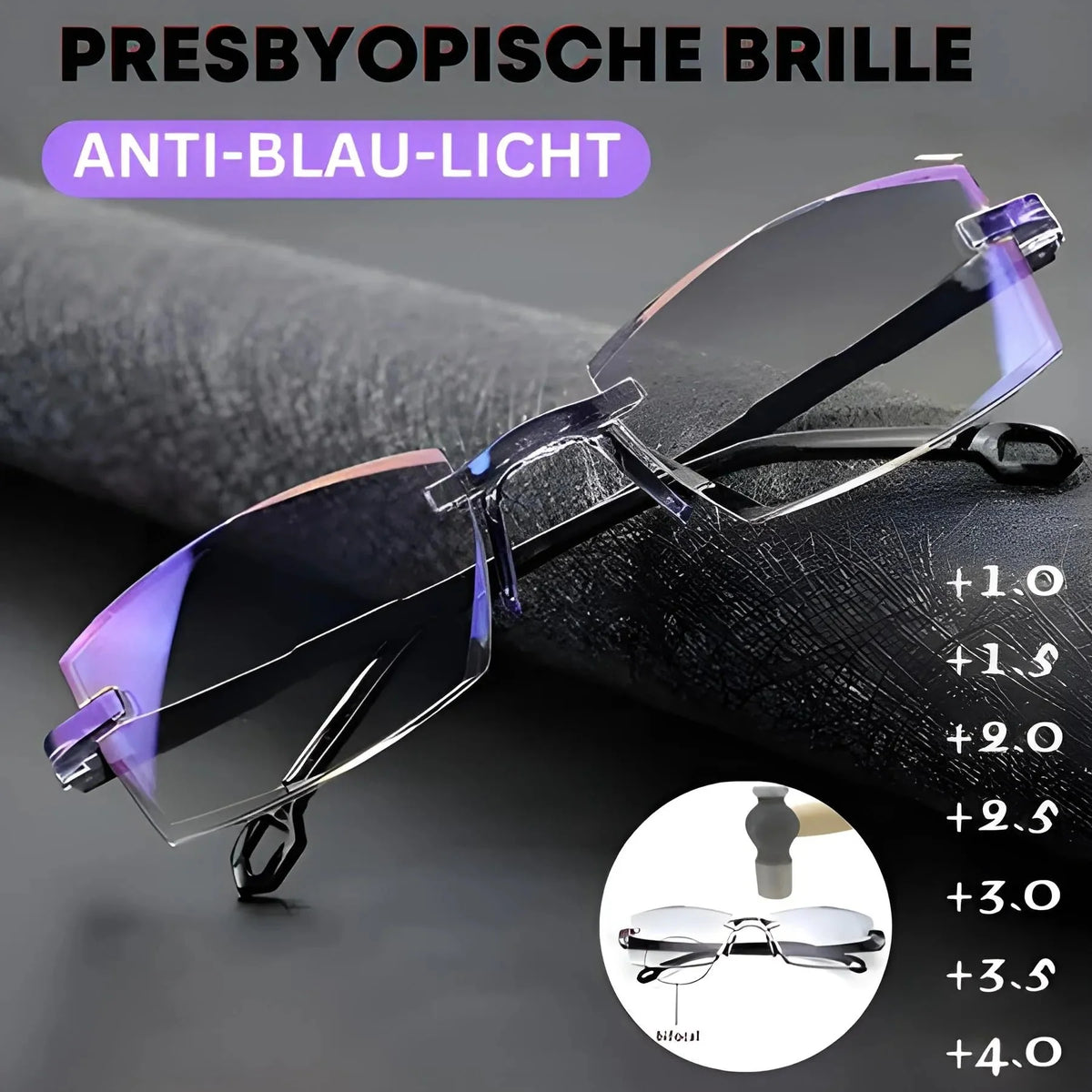 Progressive Glasses Blue-Light Filtering UV400 Protection Anti-Reflective Coating
