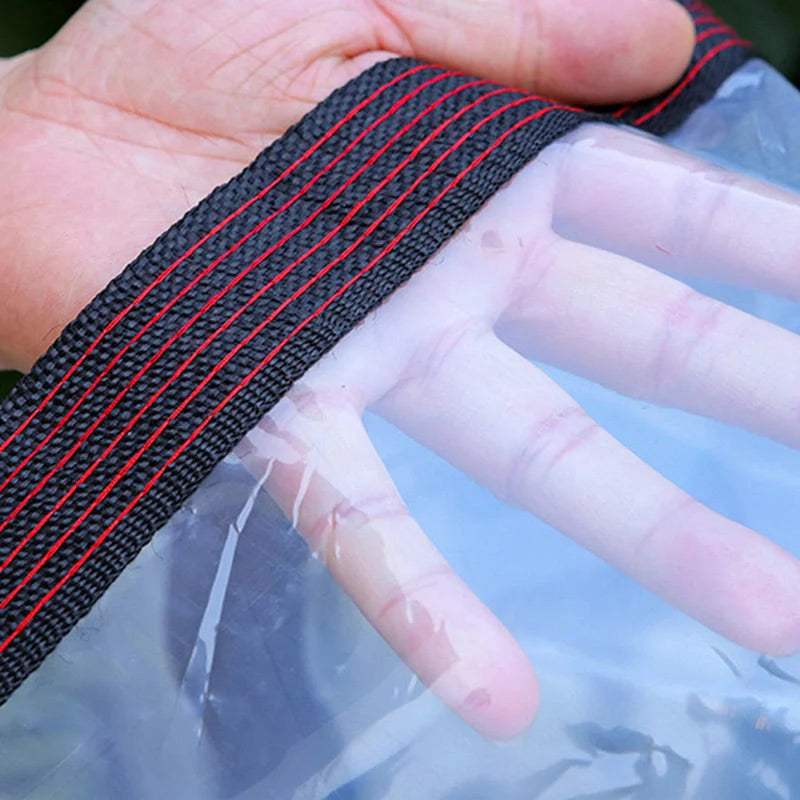 Protective Tarp Clear Weather-Resistant Tear-Resistant PE