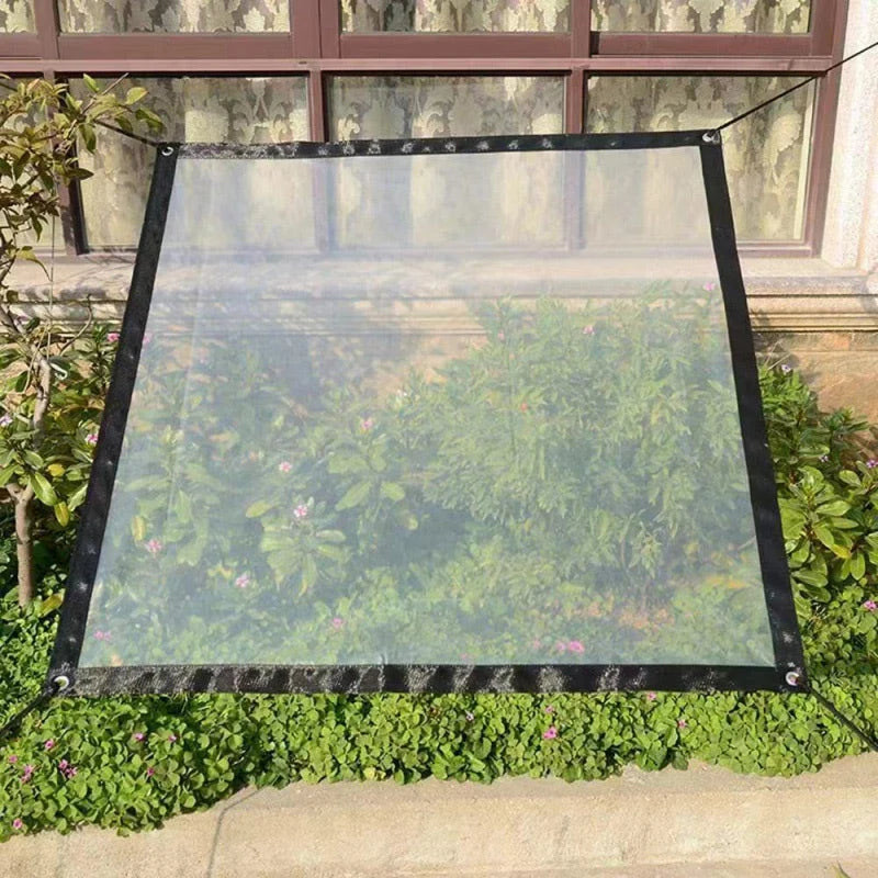 Protective Tarp Clear Weather-Resistant Tear-Resistant PE