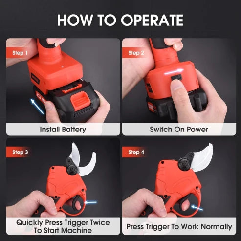 Pruning Shears Cordless Brushless Motor SK5 Blades