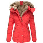 Puffer Coat Quilted Insulation Faux Fur Lined Hood
