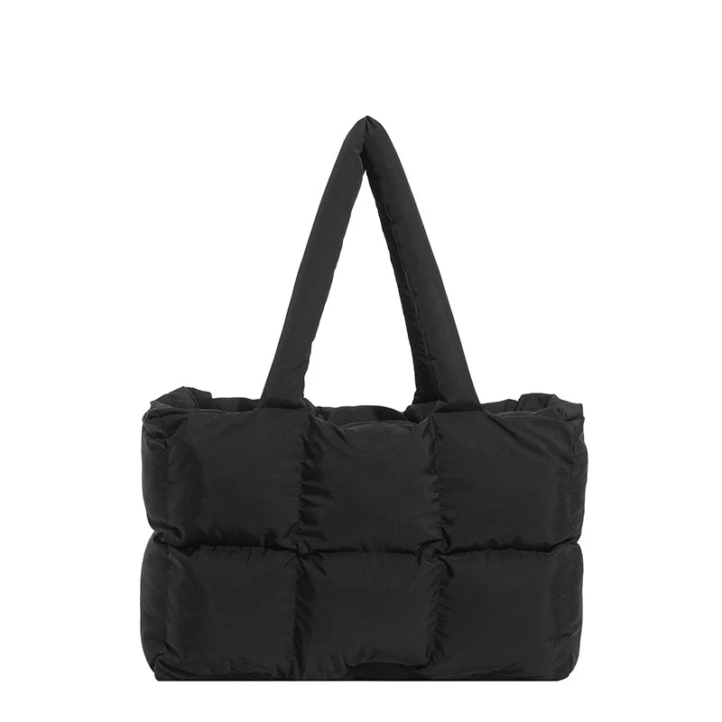 Puffer Tote Bag Lightweight Spacious Adjustable Handles