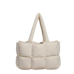 Puffer Tote Bag Lightweight Spacious Adjustable Handles