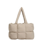 Puffer Tote Bag Lightweight Spacious Adjustable Handles