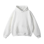 Pullover Hoodie Relaxed Fit Kangaroo Pocket Ribbed Cuffs & Hem