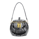 Pumpkin Treat Bag Detachable Shoulder Strap Two-Way Zipper