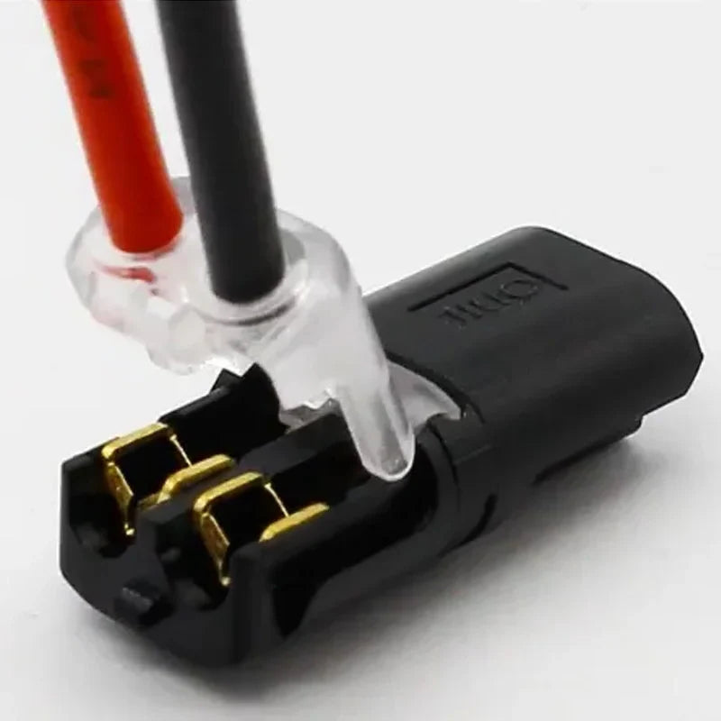 Push-In Connector Double-Wire Locking 100 Pack