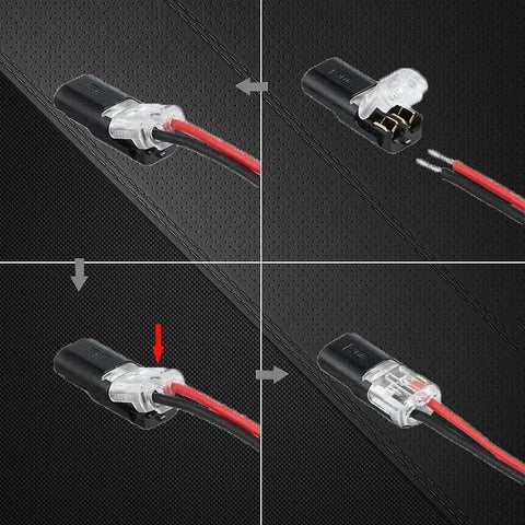 Push-In Connector Double-Wire Locking & Insulated Test Port