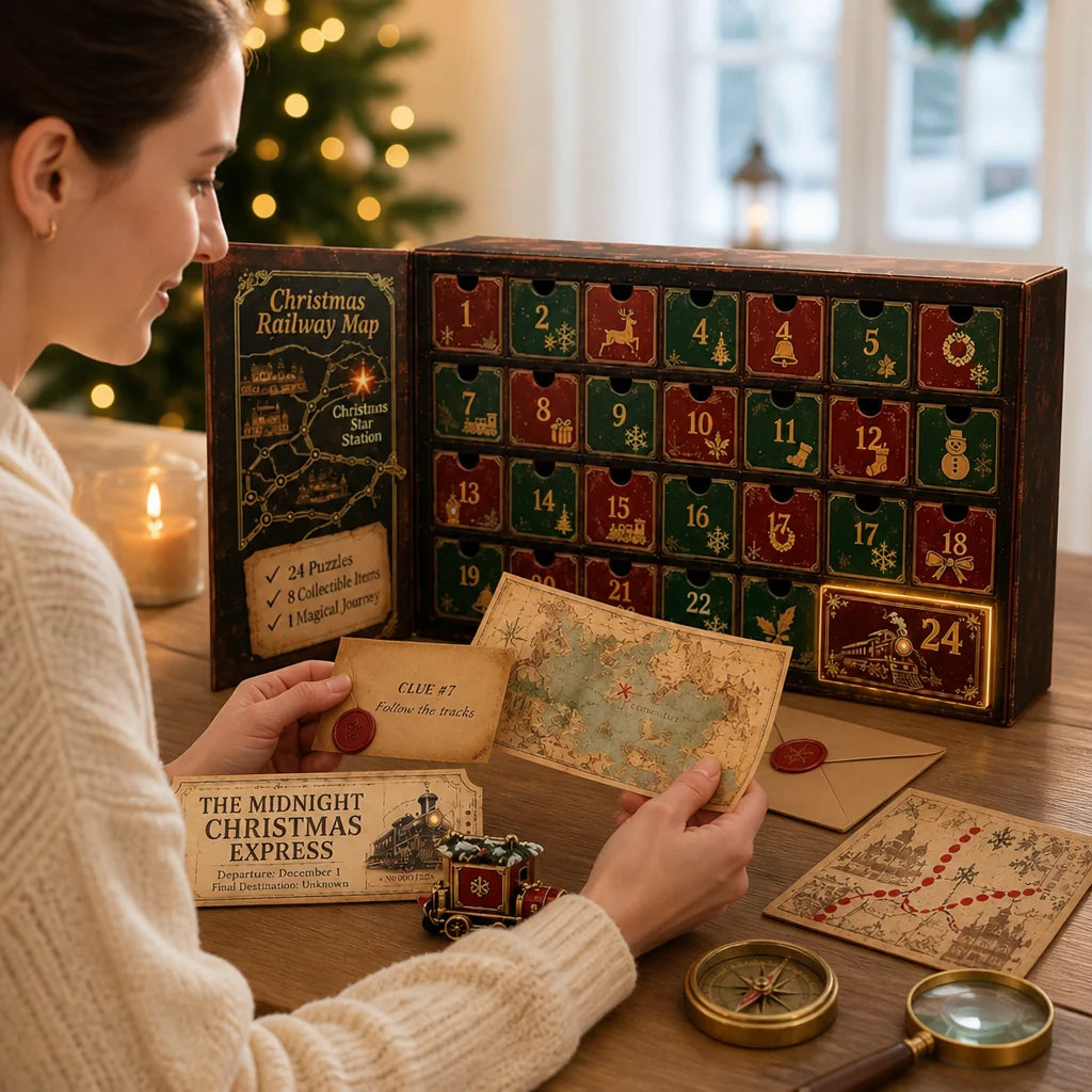 Puzzle Advent Calendar 24-Day Escape Room Challenge