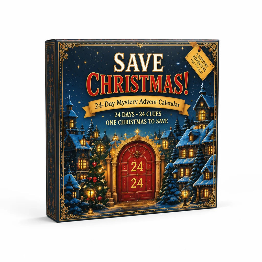 Puzzle Advent Calendar 24-Day Escape Room Challenge, Six Themes