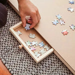 Puzzle Table Wooden Folding Four Drawers 1500-Piece Capacity