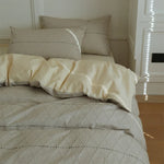 Quilted Bedding Set Reversible Leaf Quilting Cotton Blend