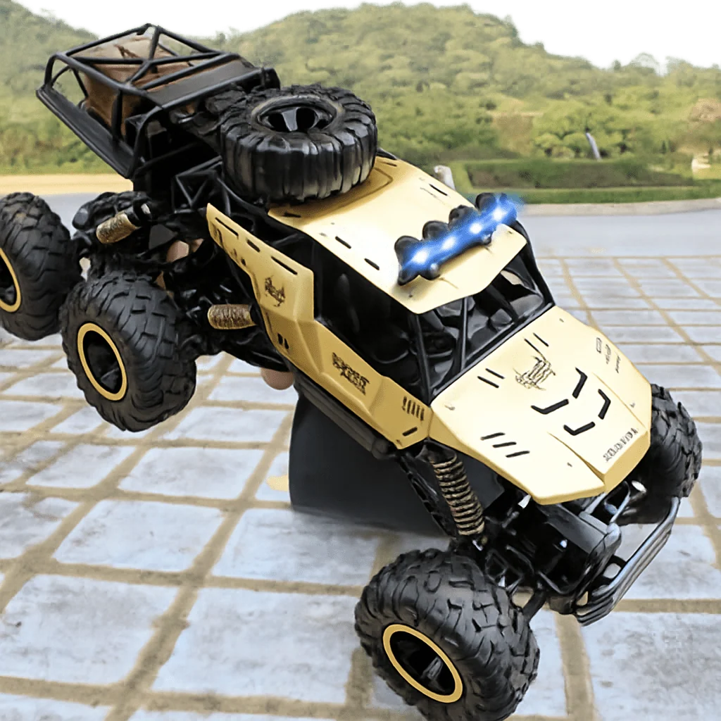 RC Monster Truck 4WD LED Lights Shock-Absorbing Suspension