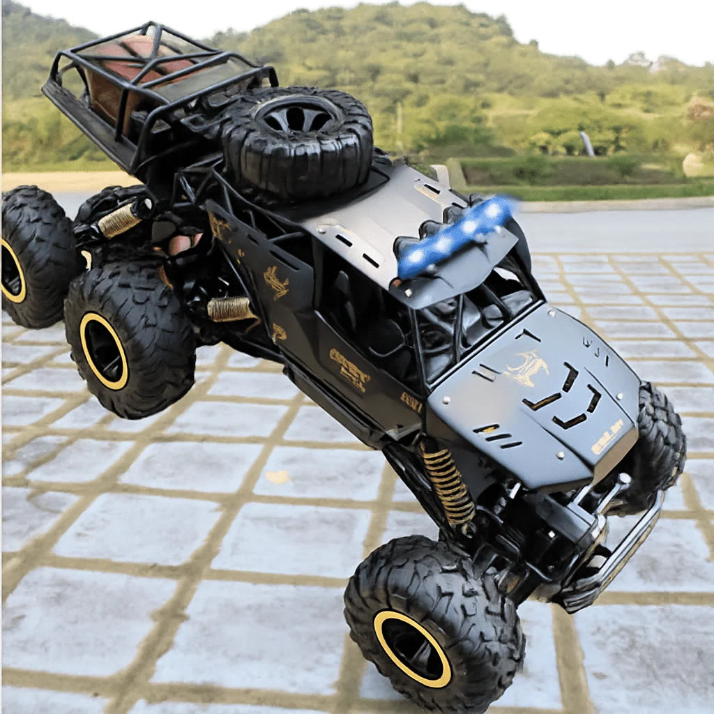 RC Monster Truck 4WD LED Lights Shock-Absorbing Suspension