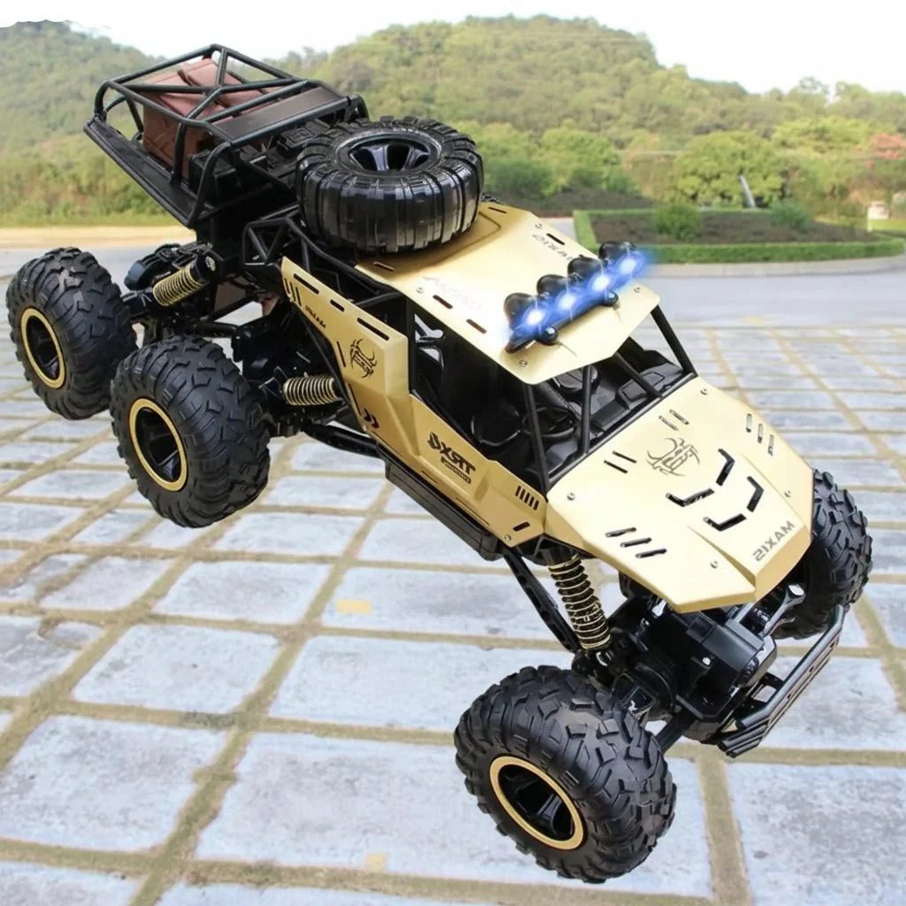 RC Monster Truck 4WD LED Lights Shock-Absorbing Suspension