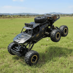 RC Monster Truck 4WD LED Lights Shock-Absorbing Suspension