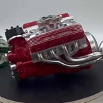 RC V8 Engine Kit Gasoline-Powered CDI Ignition CNC-Machined Metal