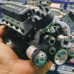 RC V8 Engine Kit Gasoline-Powered CDI Ignition CNC-Machined Metal