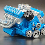 RC V8 Engine Kit Gasoline-Powered CDI Ignition CNC-Machined Metal