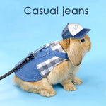 Rabbit Dress Breathable Polyester Adjustable Neck With Leash
