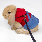 Rabbit Dress Breathable Polyester Adjustable Neck With Leash