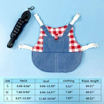 Rabbit Dress Breathable Polyester Adjustable Neck With Leash