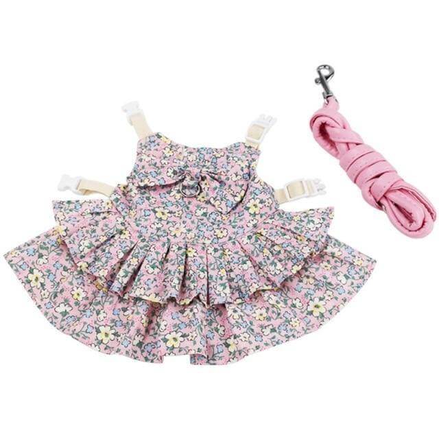 Rabbit Dress Breathable Polyester Adjustable Neck With Leash
