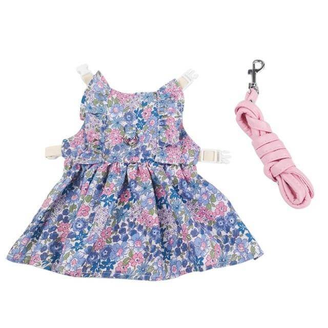 Rabbit Dress Breathable Polyester Adjustable Neck With Leash