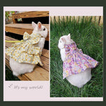 Rabbit Dress Breathable Polyester Adjustable Neck With Leash