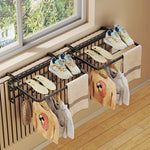 Radiator Drying Rack Foldable Steel Space-Saving Multi-Zone Dryer