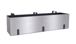 Railing Planter Brushed Aluminum 36 Inch Rust-Resistant
