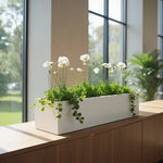 Railing Planter Brushed Aluminum 36 Inch Rust-Resistant