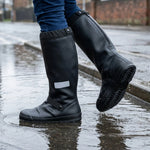 Rain Boot Covers PVC Side Zipper Reflective Strips