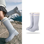 Rain Boots Waterproof Rubber Non-Slip Treaded Sole Retro Design