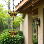Rain Chain Iron Lotus Cups Rust-Resistant Finish