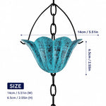 Rain Chain Iron Lotus Cups Rust-Resistant Finish