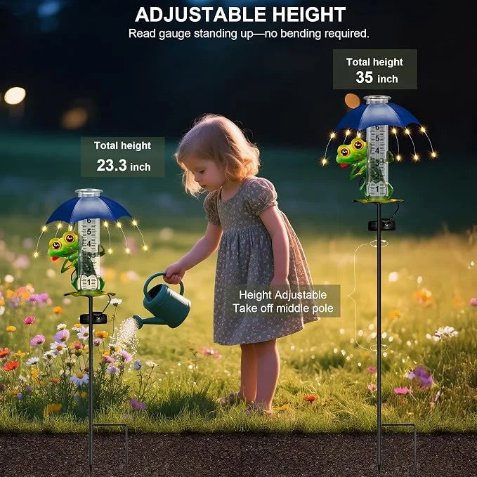 Rain Gauge Solar LED IP65 Waterproofing