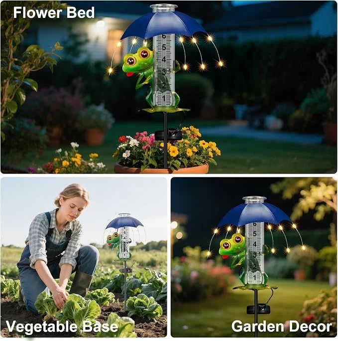 Rain Gauge Solar LED IP65 Waterproofing