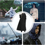 Raincoat Long Water-Repellent Wind-Resistant Packable Design