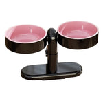 Raised Dog Bowl Adjustable Height Detachable Bowls & Suction Base