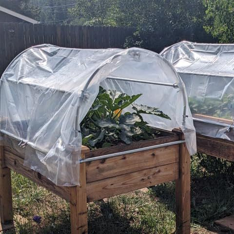 Raised Garden Bed Cover Transparent Greenhouse Frost Protection