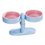 Raised Pet Bowl Height-Adjustable Detachable Bowls & Suction Base