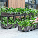 Raised Planter Self-Draining Food-Grade Plastic Weatherproof