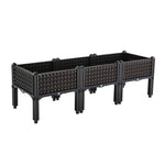 Raised Planter Self-Draining Food-Grade Plastic Weatherproof