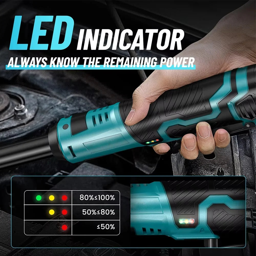 Ratchet Wrench Cordless Dual Mode 6-Inch Extended Neck