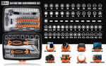 Ratcheting Screwdriver Set 68-In-1 Compact Case