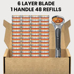 Razor Blade Set Multi-Layer Blades Ergonomic Locking Handle