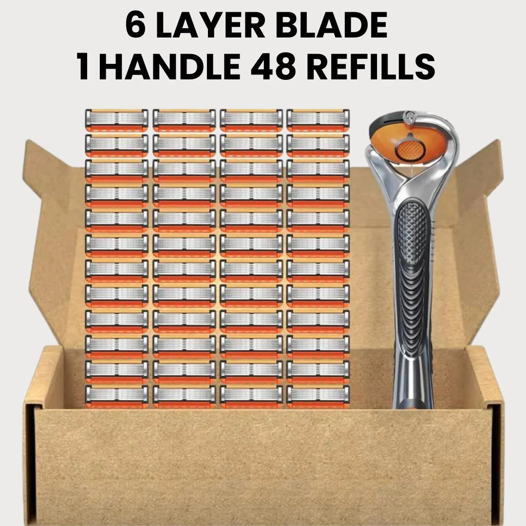 Razor Blade Set Multi-Layer Blades Ergonomic Locking Handle