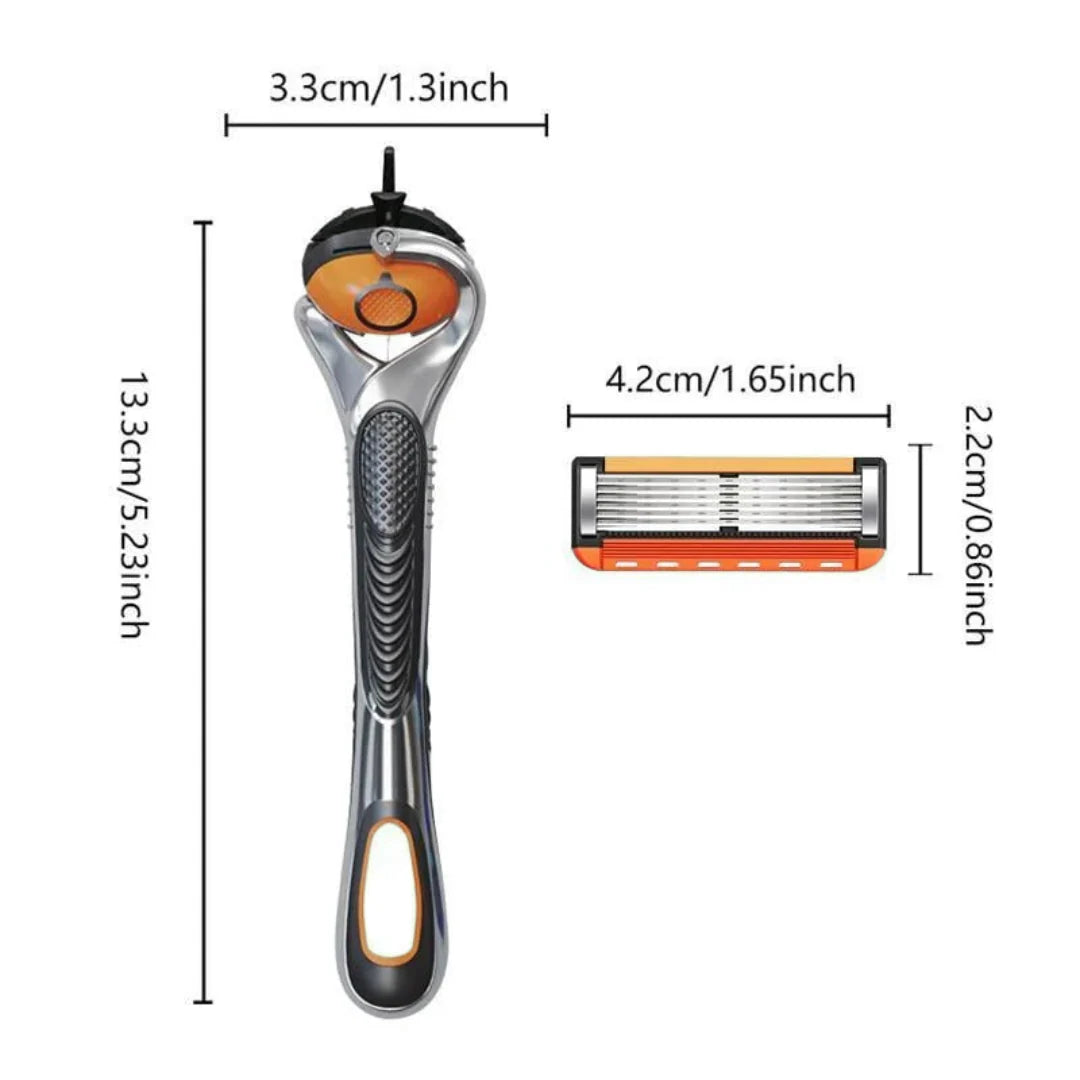Razor Blade Set Multi-Layer Blades Ergonomic Locking Handle